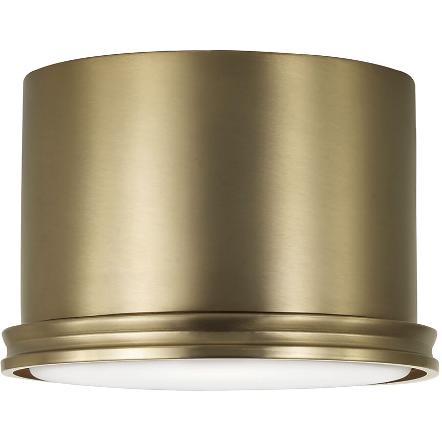 Griffin 1 Light 8.75 inch Aged Brass Flush Mount Ceiling Light