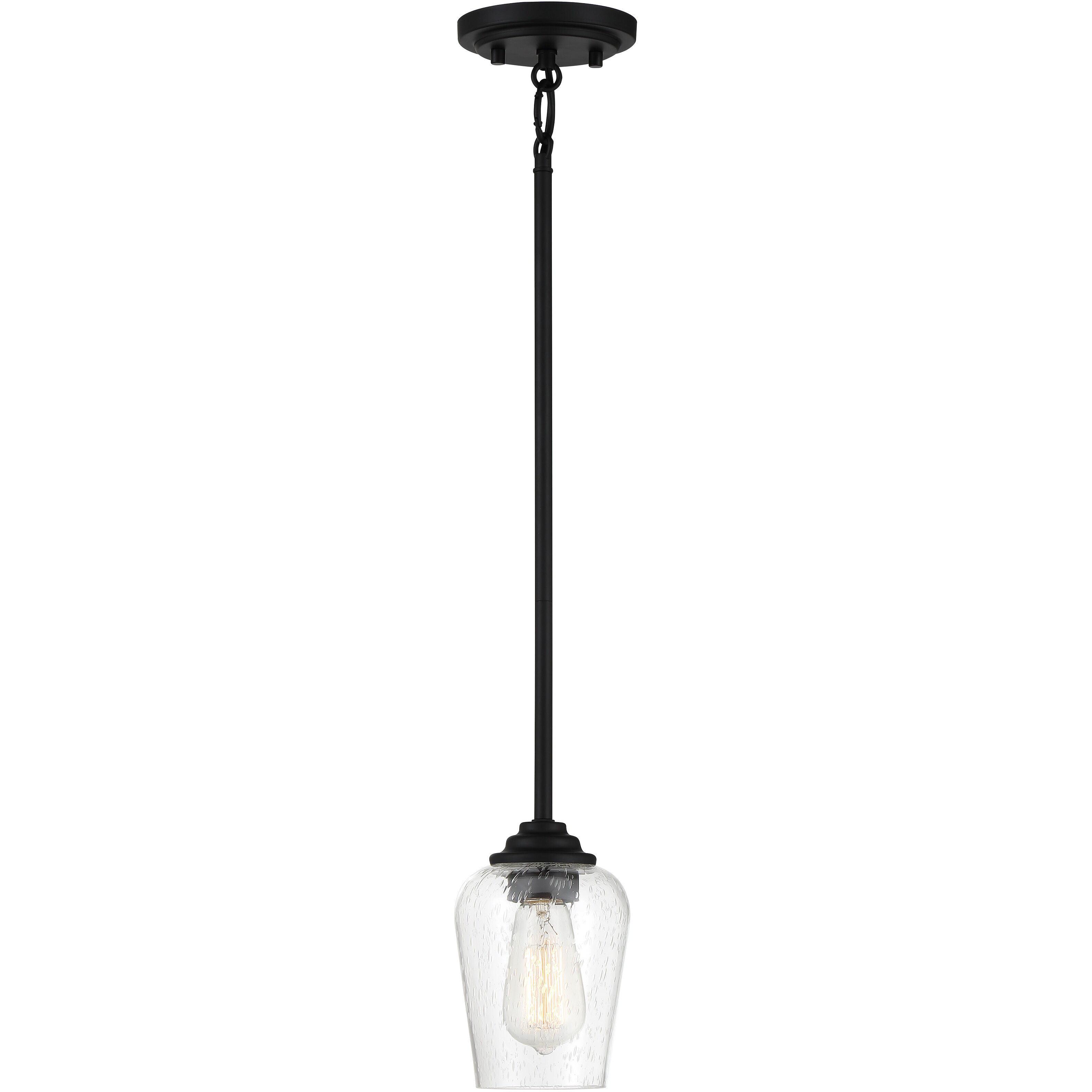 Shyloh 1 Light 4.88 inch Coal Pendant / Semi Flush Ceiling Light