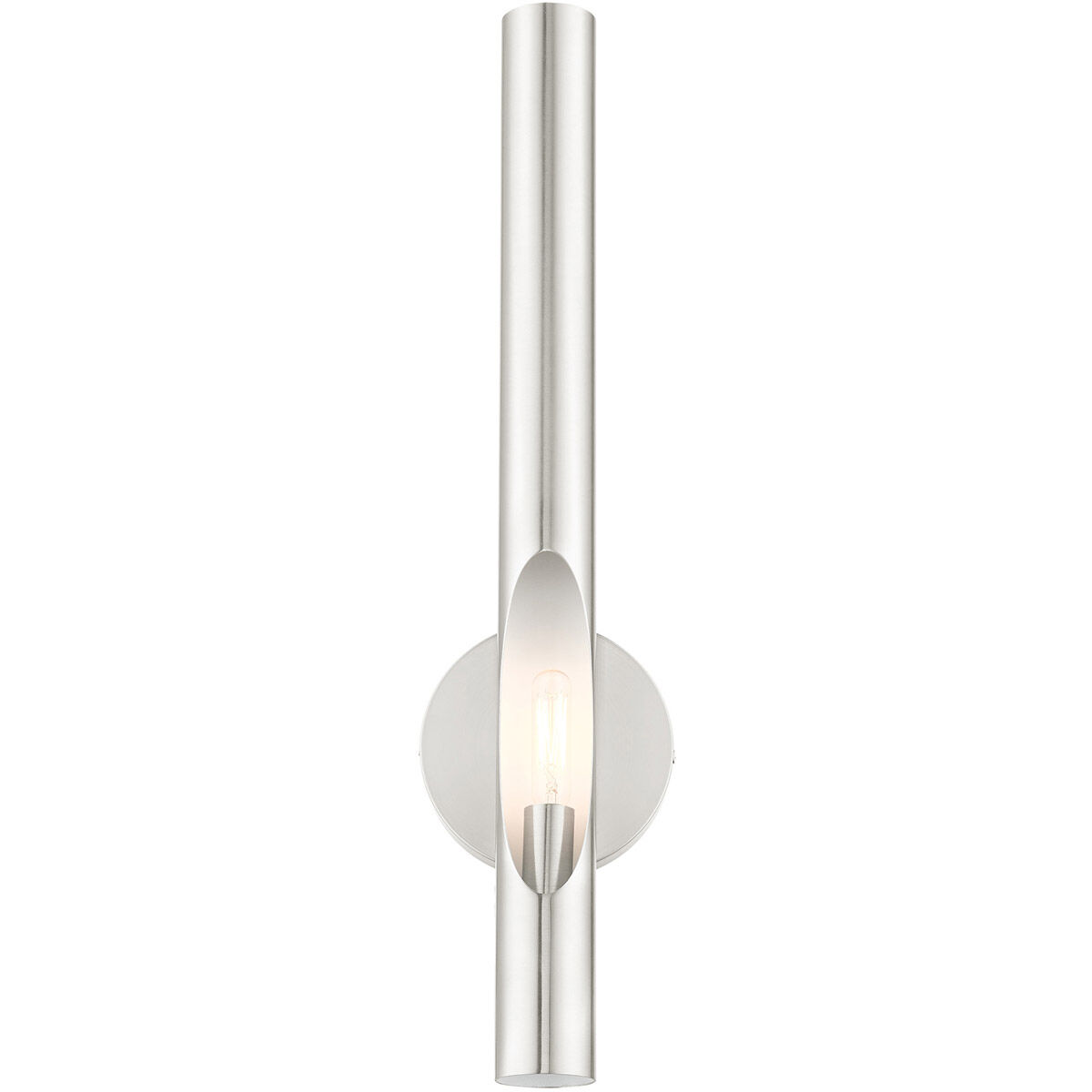 Acra 1 Light 5 inch Brushed Nickel ADA ADA Single Sconce Wall Light