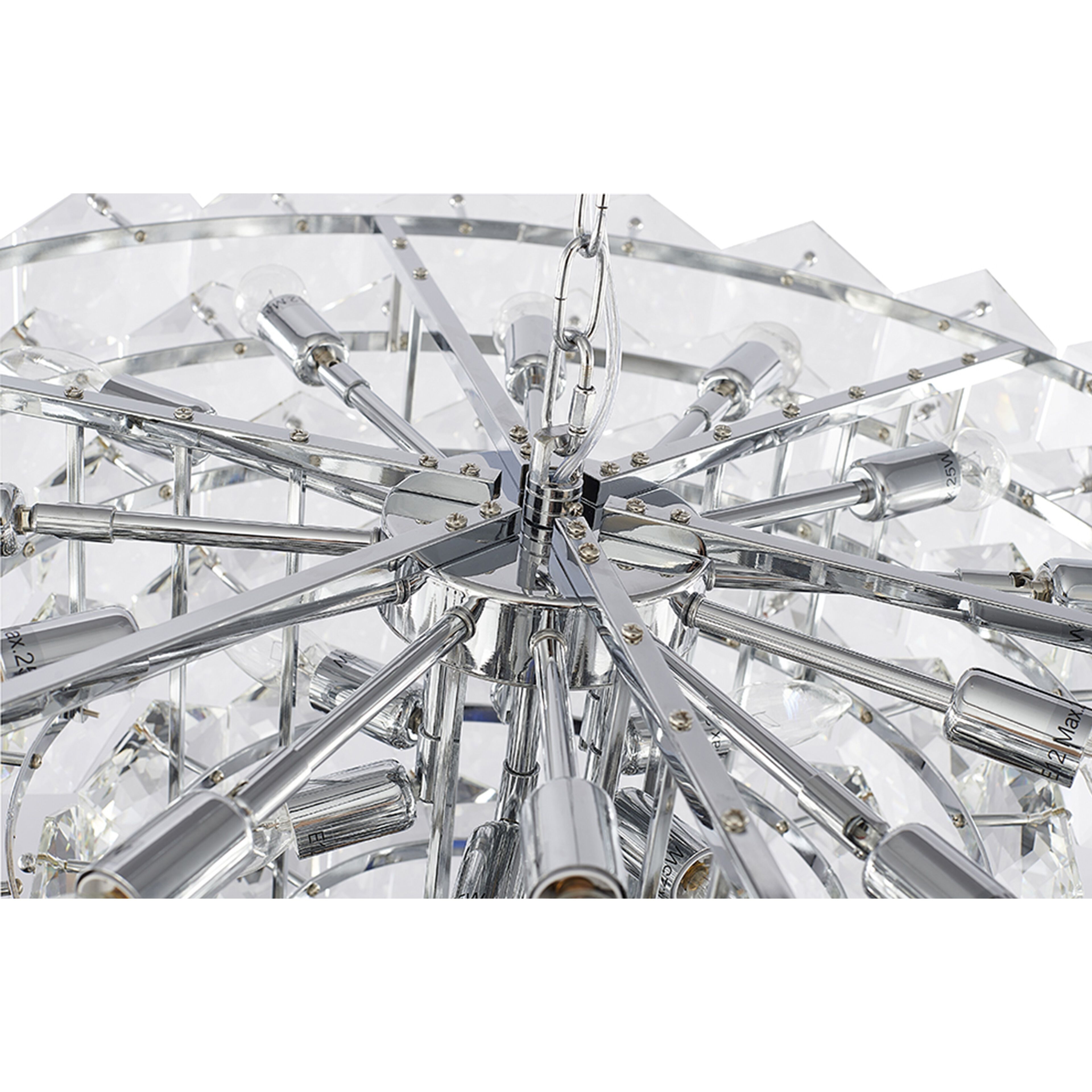 Canada 15 Light 32 inch Chrome Chandelier Ceiling Light
