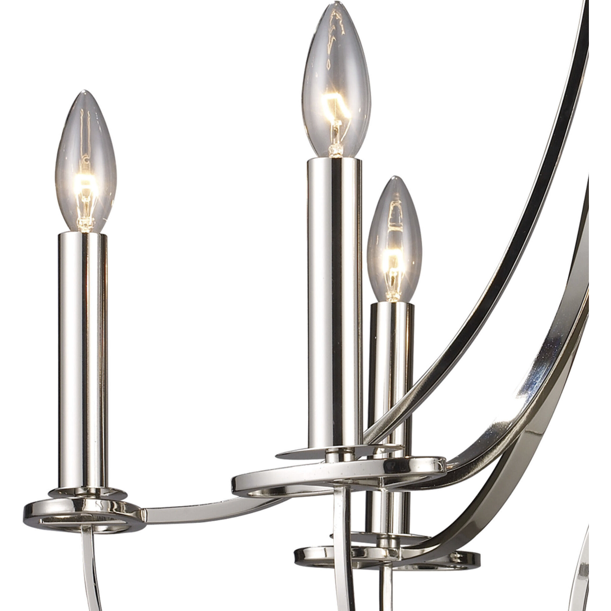 Dione 6 Light 25 inch Polished Nickel Chandelier Ceiling Light
