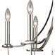 Dione 6 Light 25 inch Polished Nickel Chandelier Ceiling Light