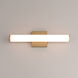 Rail 5CCT LED 18 inch Natural Aged Brass Bath Vanity Light Wall Light