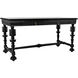 Portuguese 60 X 28 inch Hand Rubbed Black Desk, Small