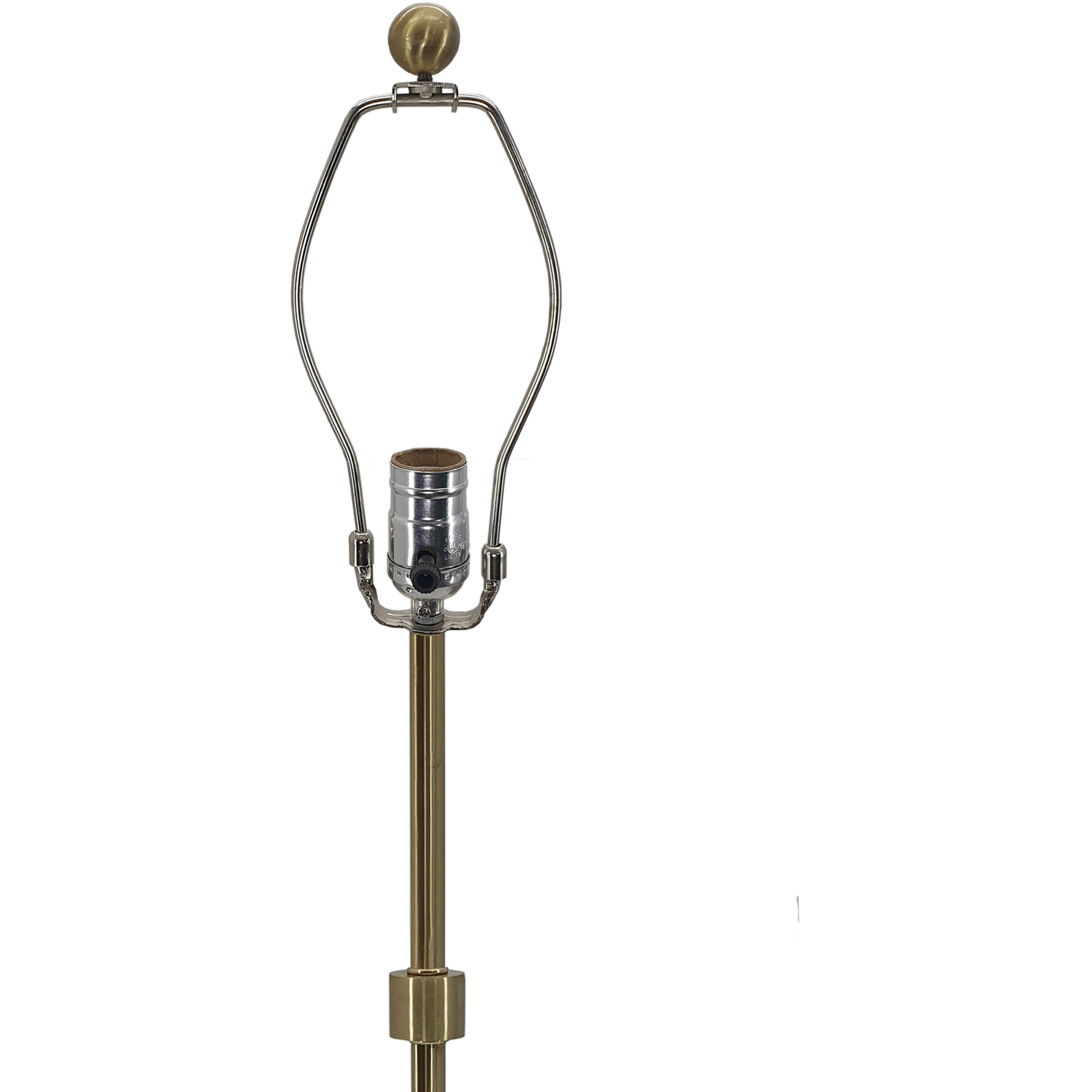 Ipori 34 inch 60 watt White/Brass Table Lamp Portable Light