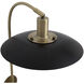 Rancho Mirage LED 16 inch Matte Black and Weathered Brass Wall Sconce Wall Light