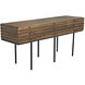 Zodiac 73 X 20.5 inch Dark Walnut Sideboard