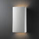 Ambiance Rectangle 2 Light 7.25 inch Bisque Wall Sconce Wall Light in Incandescent, Large
