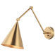 Pearson 1 Light 7.88 inch Aged Gold Brass Wall Sconce Wall Light