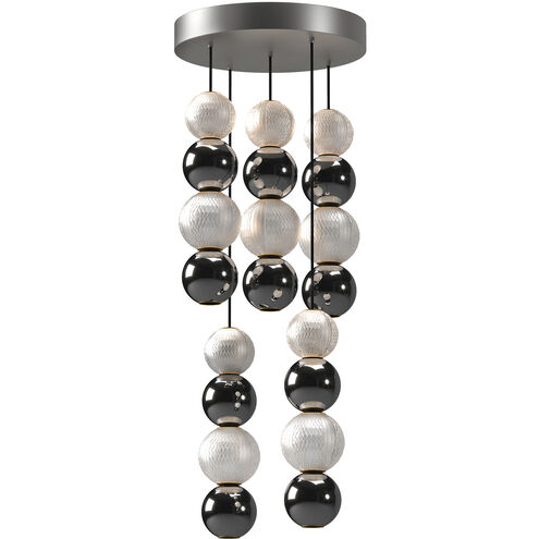 Onyx LED 14.63 inch Polished Nickel Multi-Pendant Ceiling Light