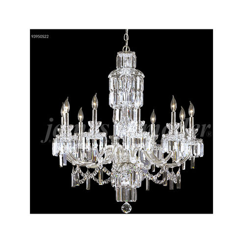 Buckingham 10 Light 33 inch Silver Crystal Chandelier Ceiling Light