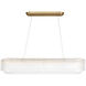 Ian K. Fowler Maderno LED 54.5 inch Hand-Rubbed Antique Brass Linear Chandelier Ceiling Light