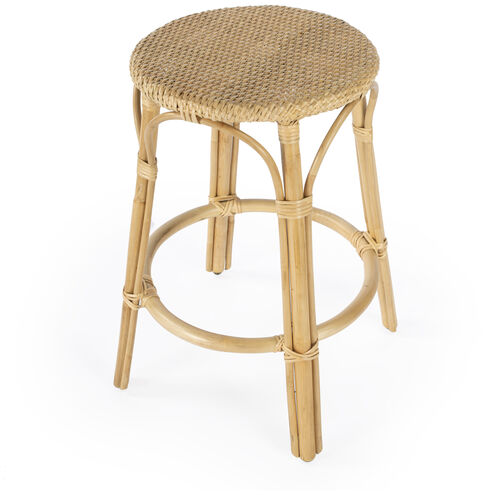 Tobias Rattan Round 24" Counter Stool in Natural