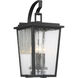 Cantebury 4 Light 23 inch Coal/Gold Outdoor Wall Mount, Great Outdoors
