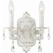 Paris Market 2 Light 10 inch Antique White Sconce Wall Light in Clear Hand Cut