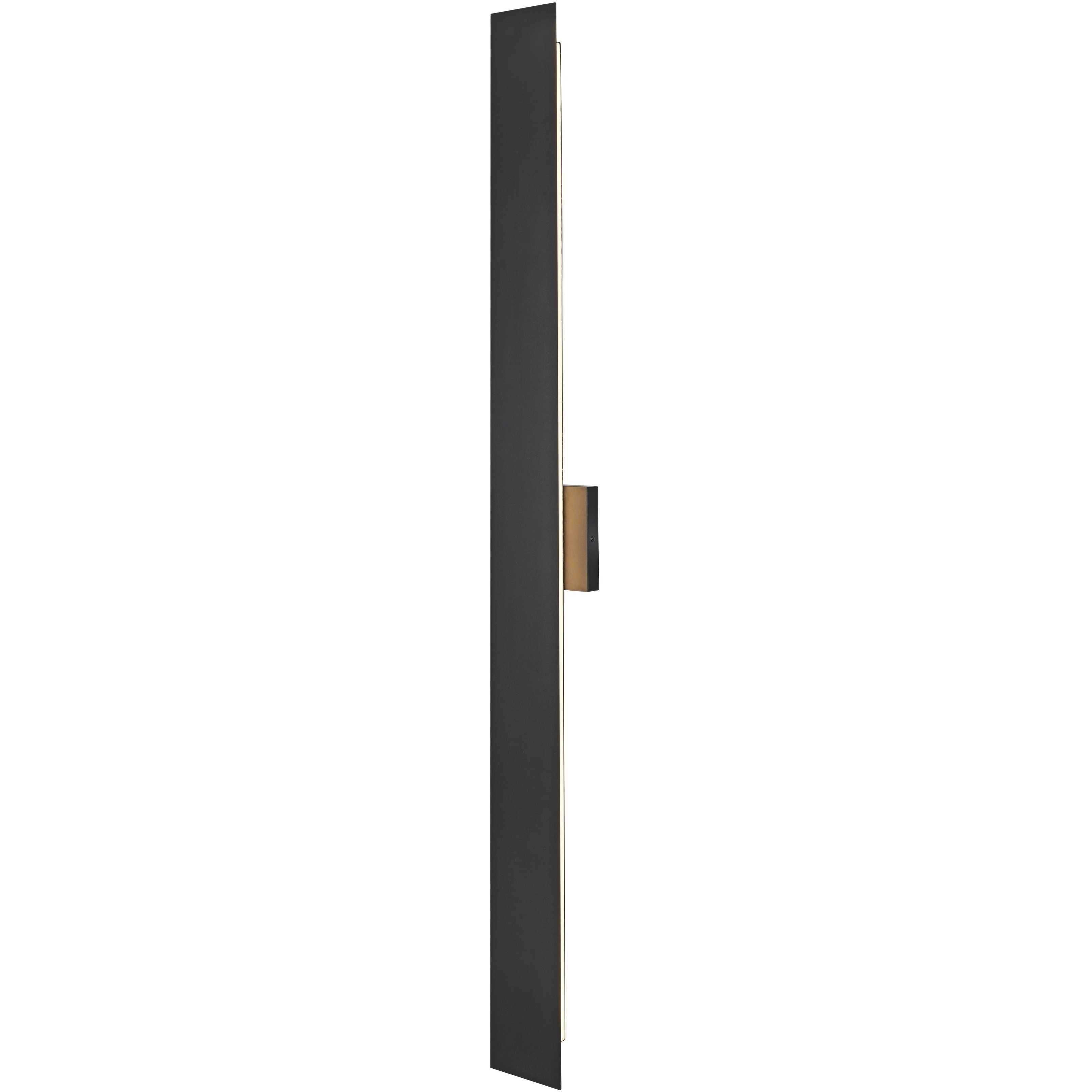 Waylen 2 Light 48 inch Black Outdoor Wall Sconce