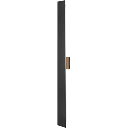 Waylen 2 Light 48 inch Black Outdoor Wall Sconce