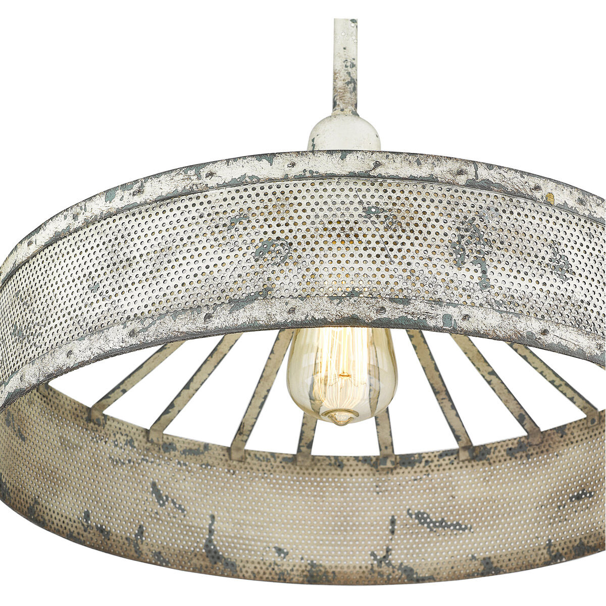 Iris 1 Light 16 inch Aged Ivory Pendant Ceiling Light