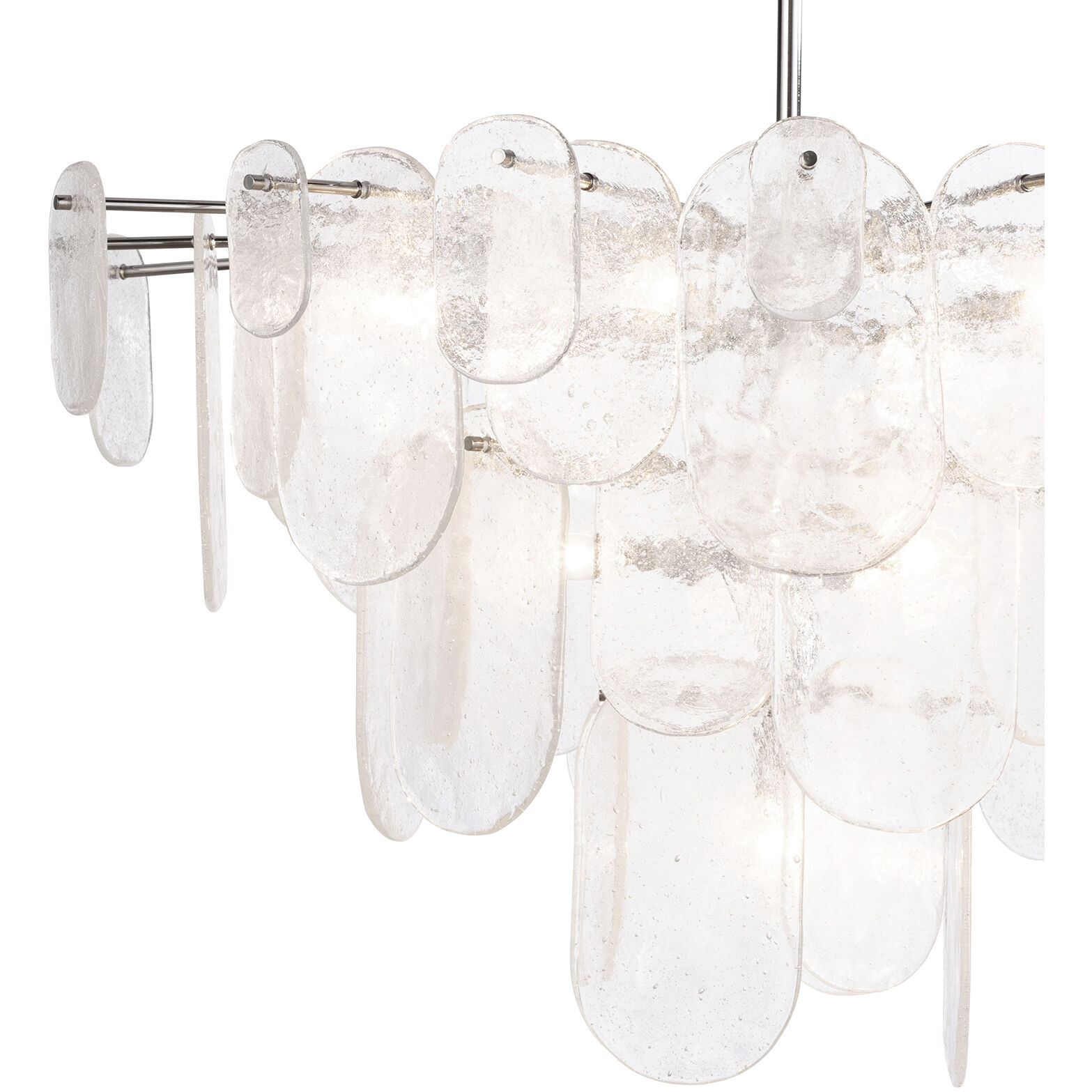 Echo 10 Light 37.5 inch Polished Nickel Chandelier Ceiling Light