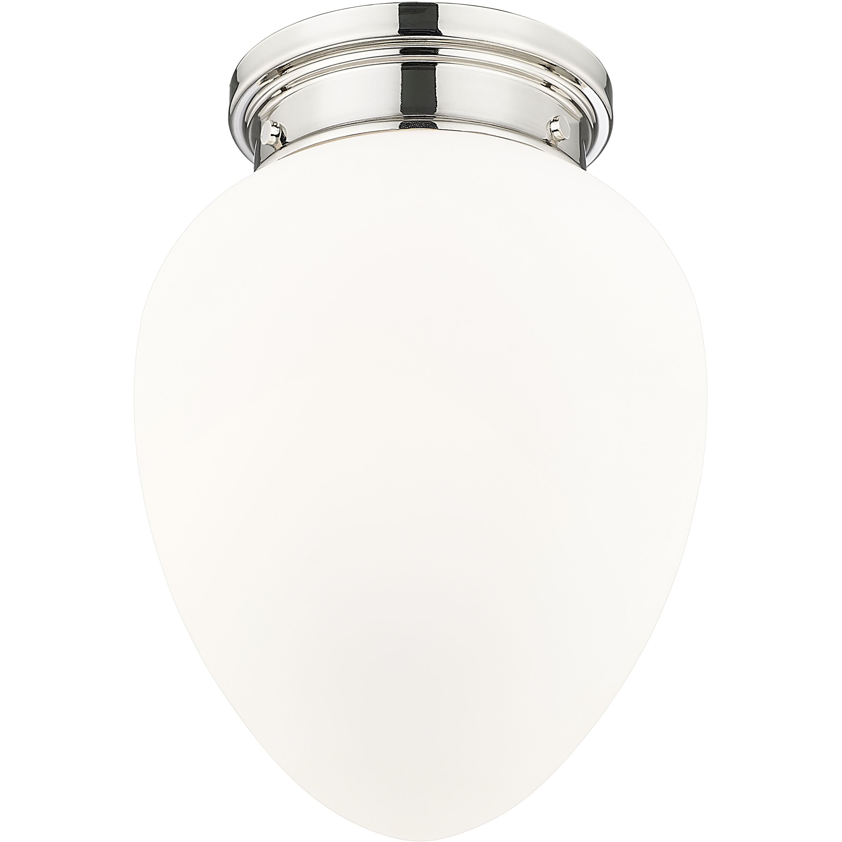 Gideon 1 Light 10 inch Polished Nickel Flush Mount Ceiling Light