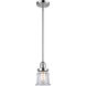 Franklin Restoration Small Canton 1 Light 7 inch Polished Chrome Mini Pendant Ceiling Light in Clear Glass, Franklin Restoration