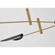 Canada 4 Light 60 inch Gold Chandelier Ceiling Light 