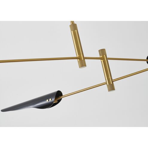 Canada 4 Light 60 inch Gold Chandelier Ceiling Light