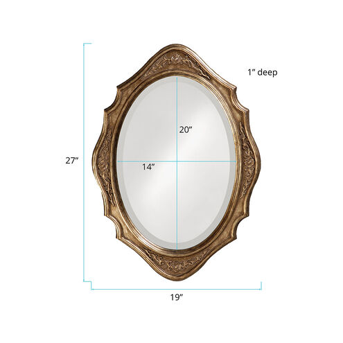 Trafalga 27 X 19 inch Silver Leaf Wall Mirror