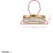 Golden Ratio 1 Light 16.5 inch Satin Gold Flush Mount Ceiling Light