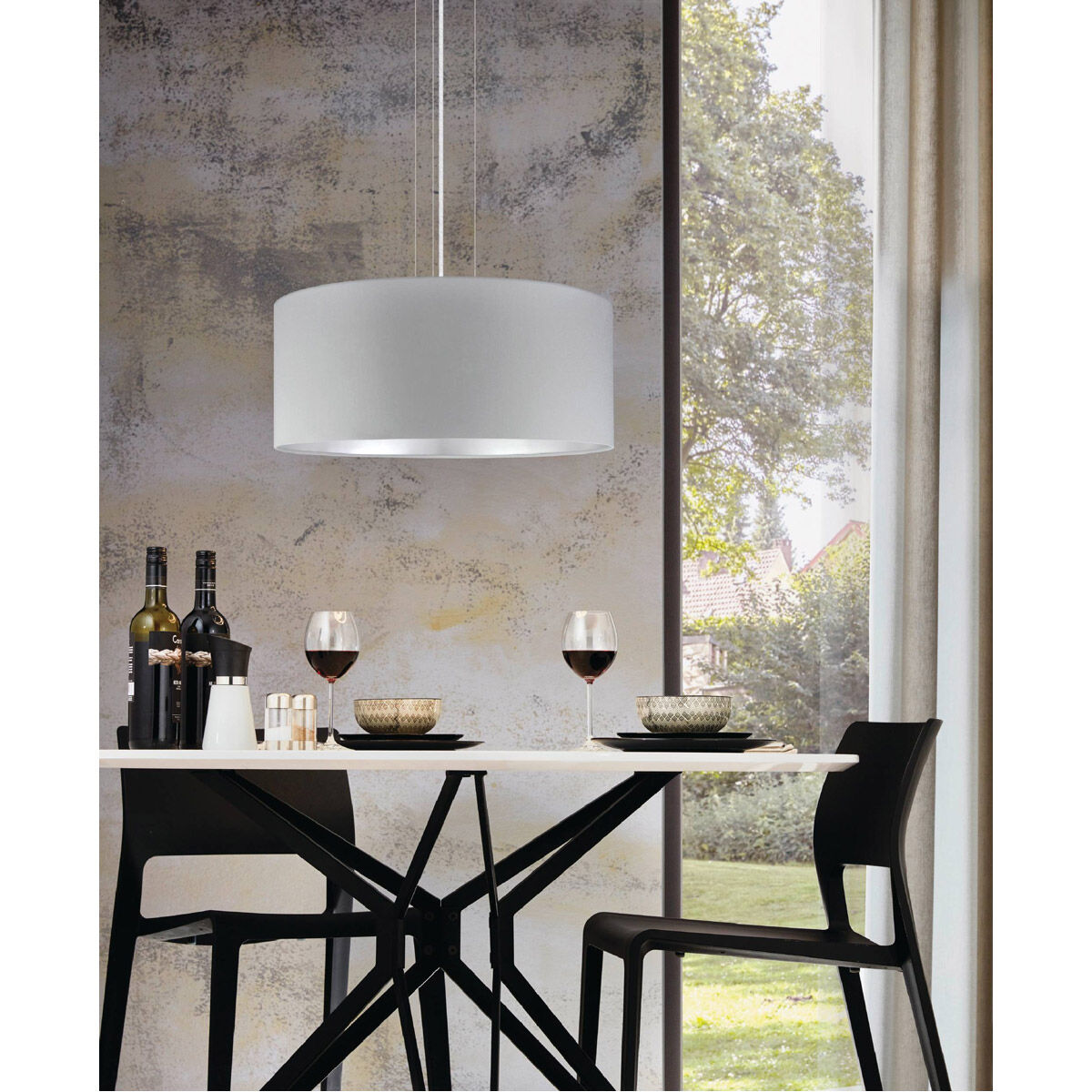 Maserlo 3 Light 20.87 inch Satin Nickel Pendant Ceiling Light