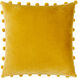 Serengeti 18 X 18 inch Tangerine/Caramel/Wheat/Saffron/Brass Accent Pillow
