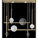 Selene 12 Light 56.5 inch Gold Pendant Ceiling Light