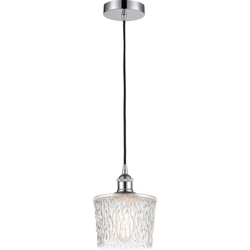 Edison Niagra 1 Light 7 inch Polished Chrome Mini Pendant Ceiling Light