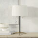Orono 25 inch 60.00 watt Matte Black and Gold Table Lamps Portable Light, Set of 2