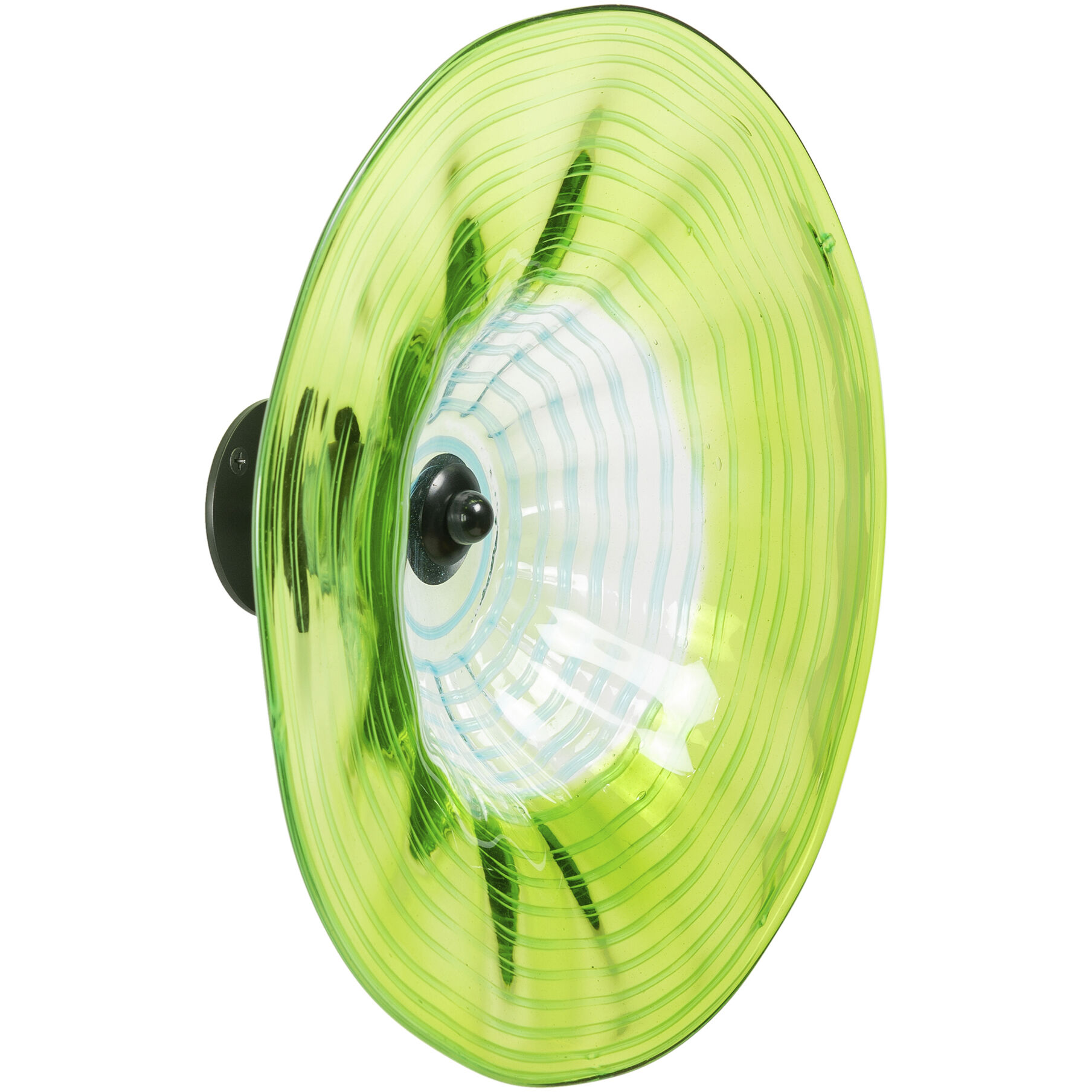 Pollena Green Art Glass Wall Decor