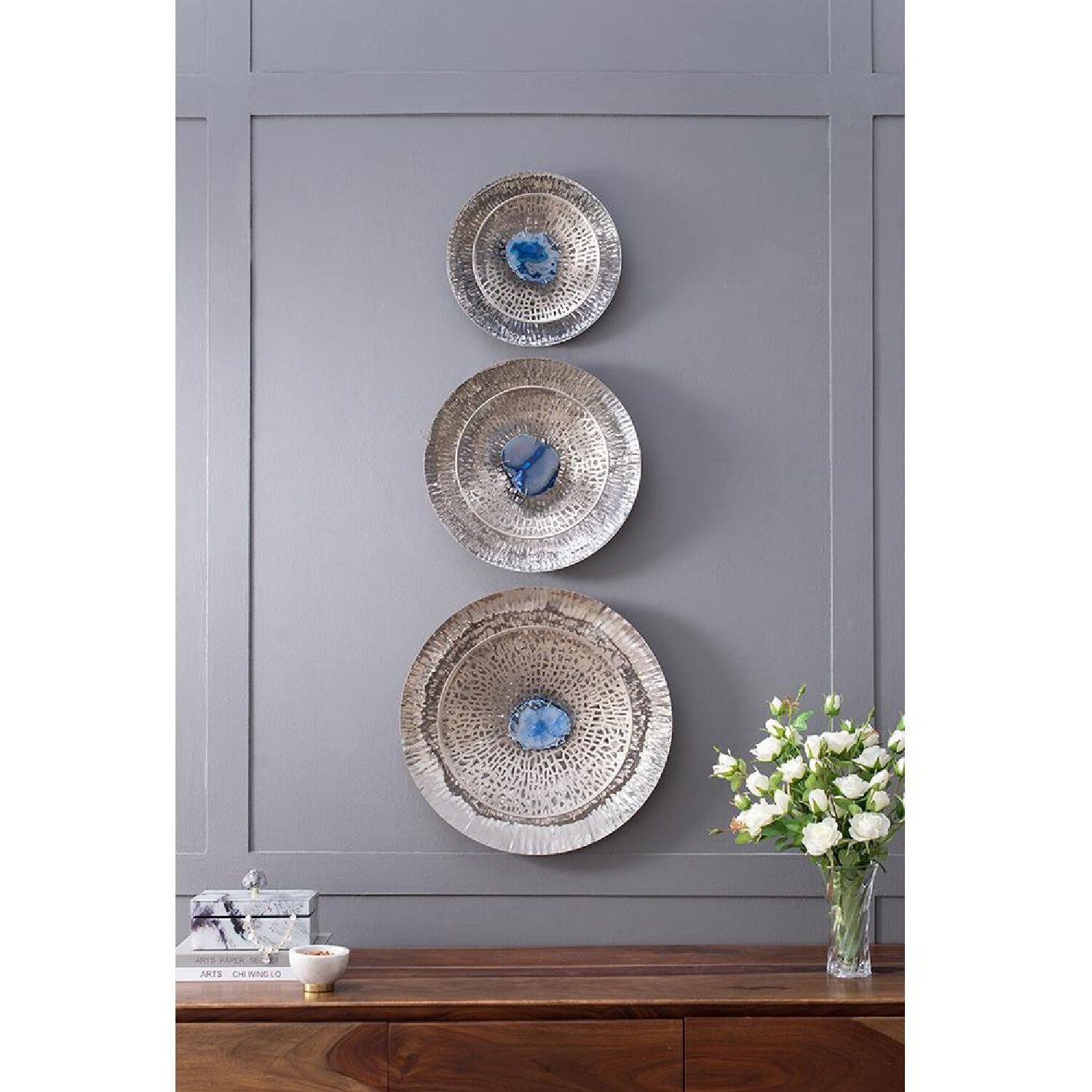 Dex Blue/Gold/Shiny Polish Wall Décor