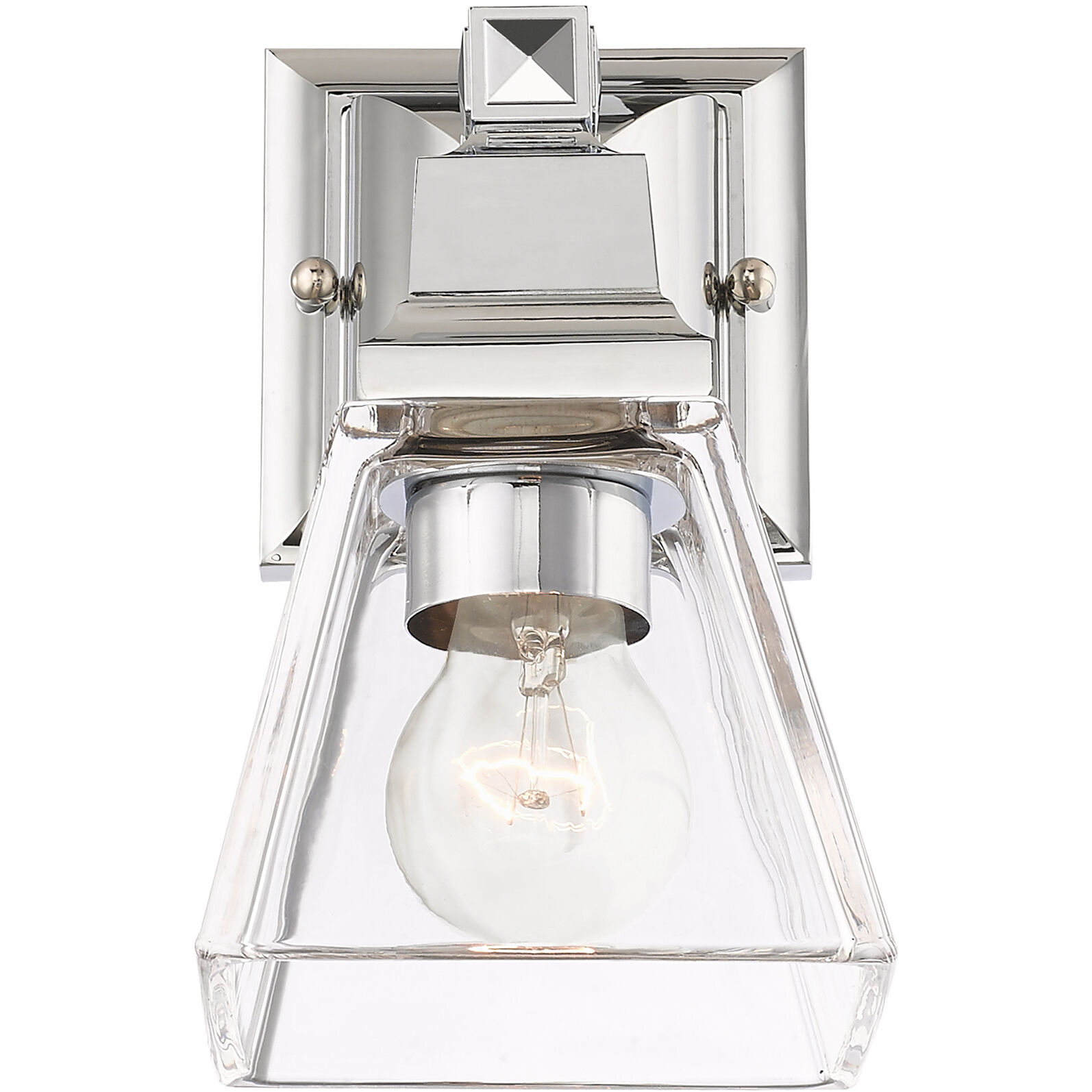 Mission 1 Light 5 inch Polished Chrome Sconce Wall Light