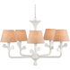 Charny 5 Light 42 inch Gesso White Chandelier Ceiling Light