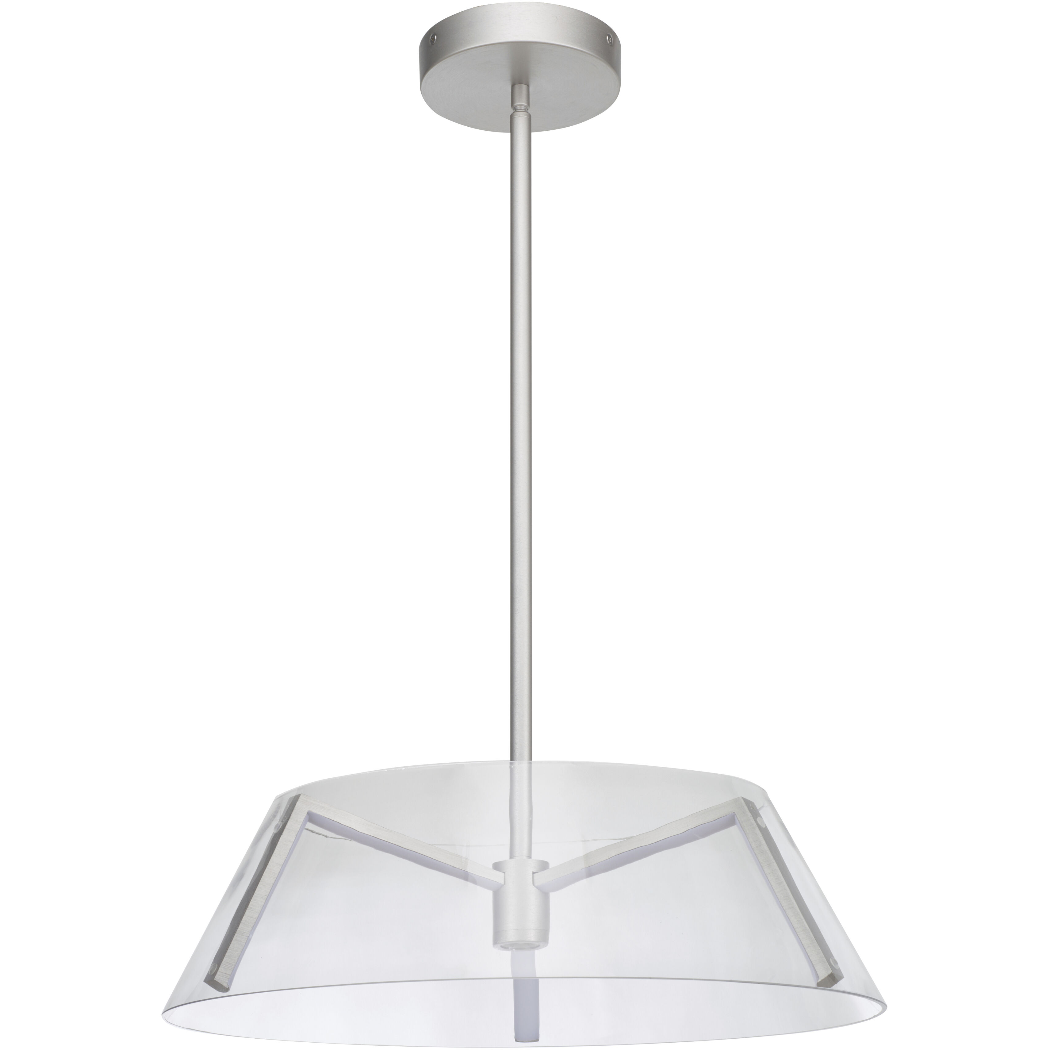 Talon LED 19.6 inch Brushed Nickel Pendant Ceiling Light