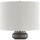 Macon 29.5 inch 150 watt Matte Black Glaze and Antique Brass Table Lamp Portable Light