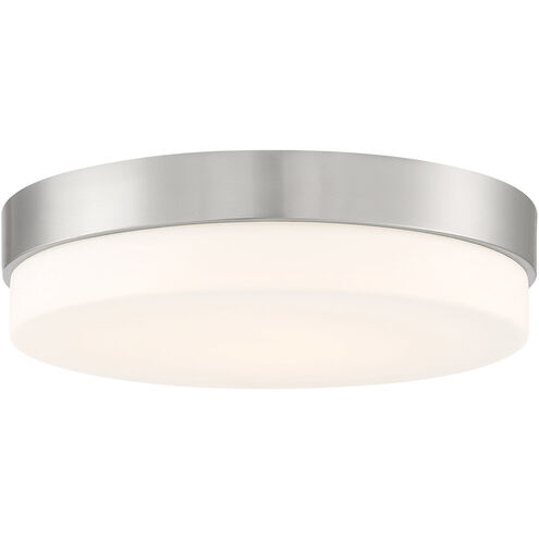 Roma LED 11 inch Brushed Steel Flush Mount Ceiling Light