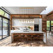 Aimie Linear Chandelier Ceiling Light in Modern Gold