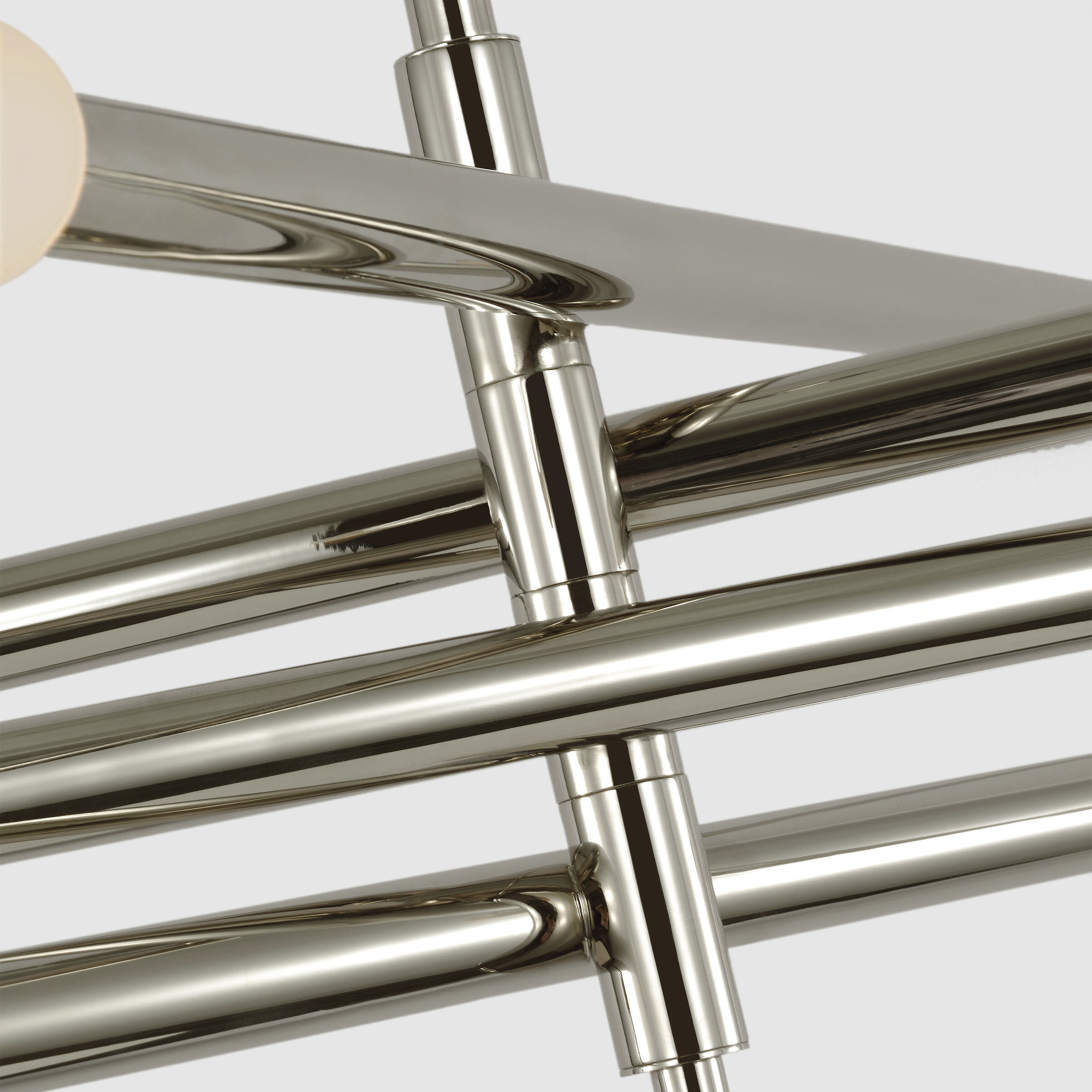 Kelly Wearstler Rousseau LED 53.25 inch Polished Nickel Articulating Chandelier Ceiling Light, Grande