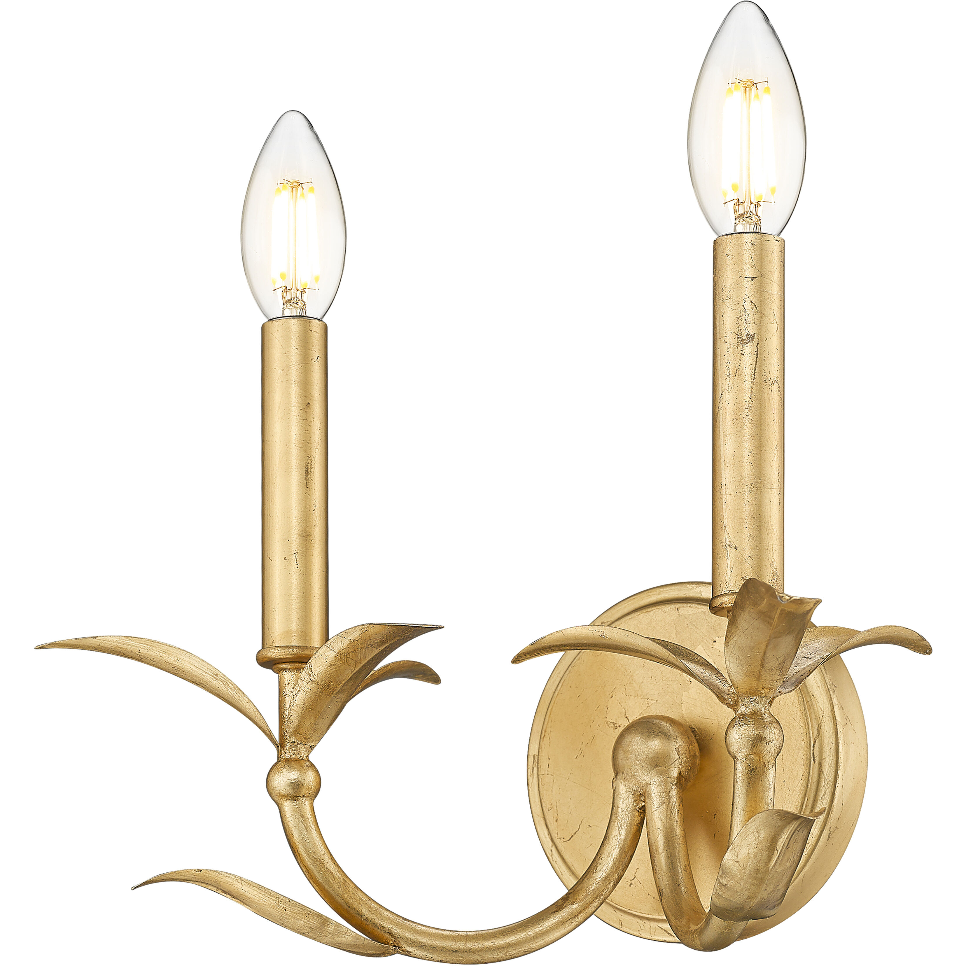 Aslin Wall Sconce Wall Light in Gold Leaf