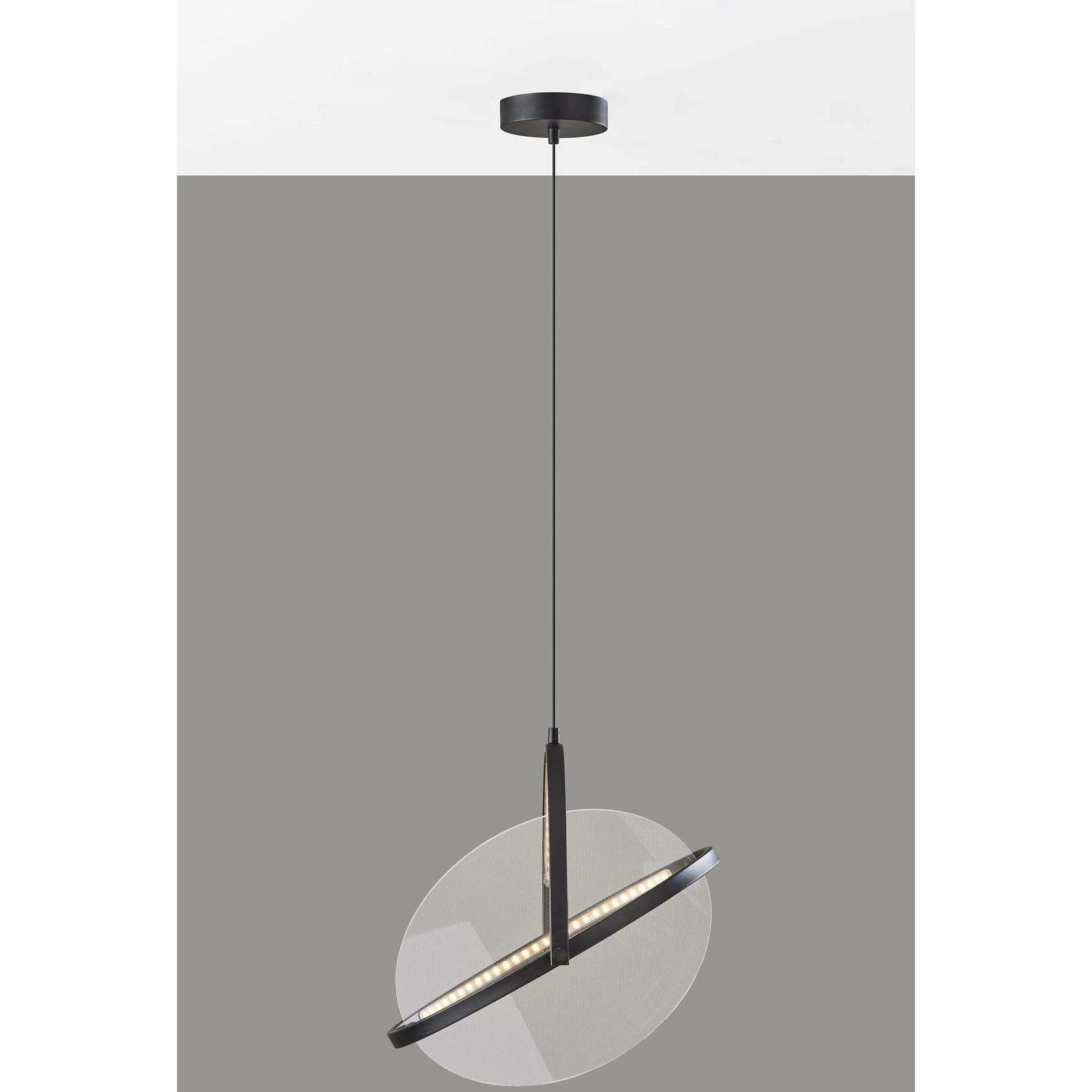 Orsa LED 18 inch Black Pendant Ceiling Light, ADS360