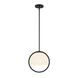 Eterna 1 Light 12 inch Matte Black Pendant Ceiling Light