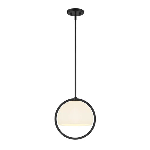 Eterna 1 Light 12 inch Matte Black Pendant Ceiling Light
