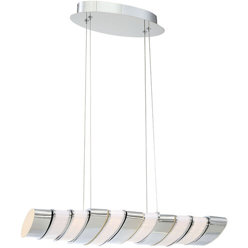 Gabriel 16 inch Chrome Pendant Ceiling Light