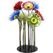 7-Plate Multi Art Glass Sculpture