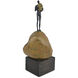 Man on Rock 18.25 X 8.75 inch Sculpture, Medium